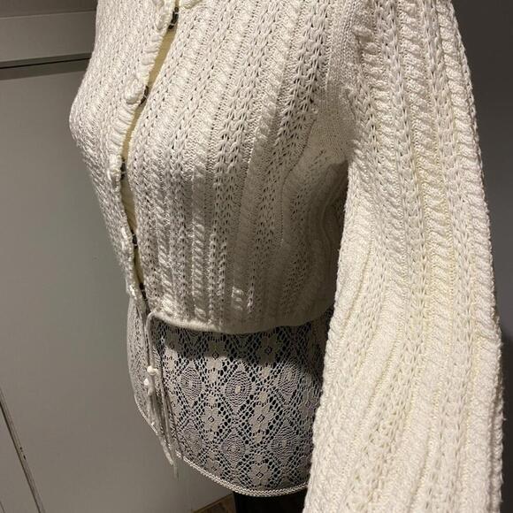 Calvin Klein vintage cropped sweater 3/4 sleeve - Picture 3 of 5